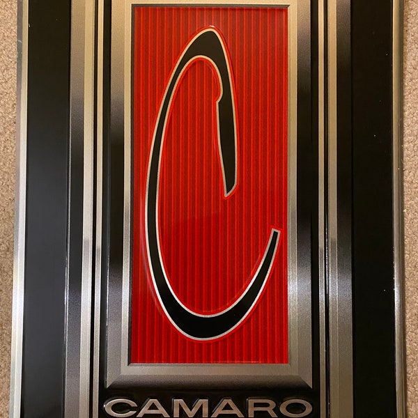 12.5” x 18”  Retro Chevrolet Camaro Vintage Tin Sign - Man Cave Garage Art