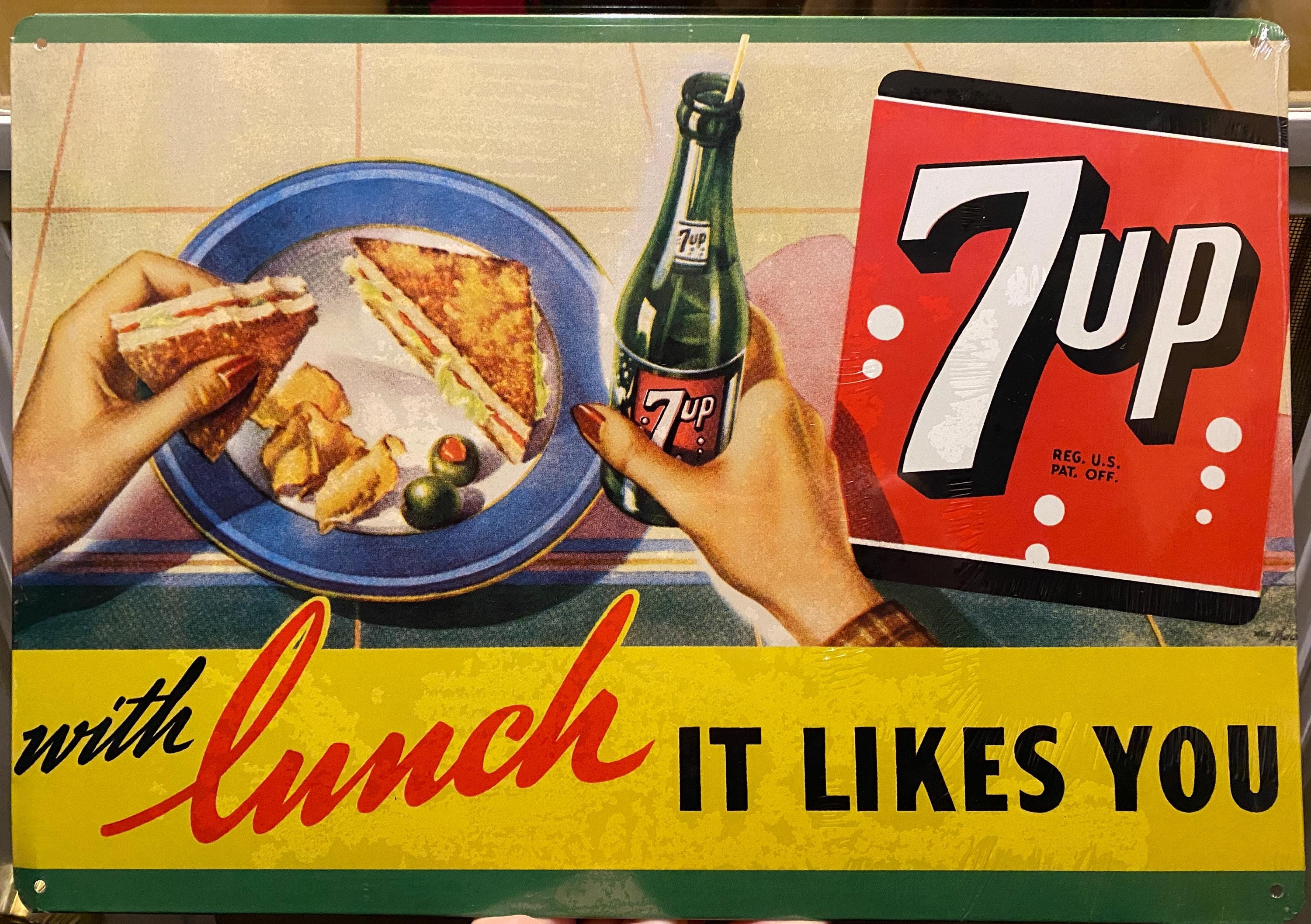Vintage 7up Sign - Etsy Canada