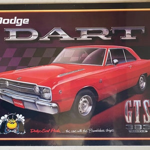 Dodge Dart 440 GTS Vintage Mopar Sign - Man Cave Garage Art