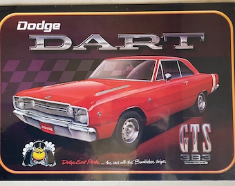 Dodge Dart 440 GTS Vintage Mopar Sign - Man Cave Garage Art