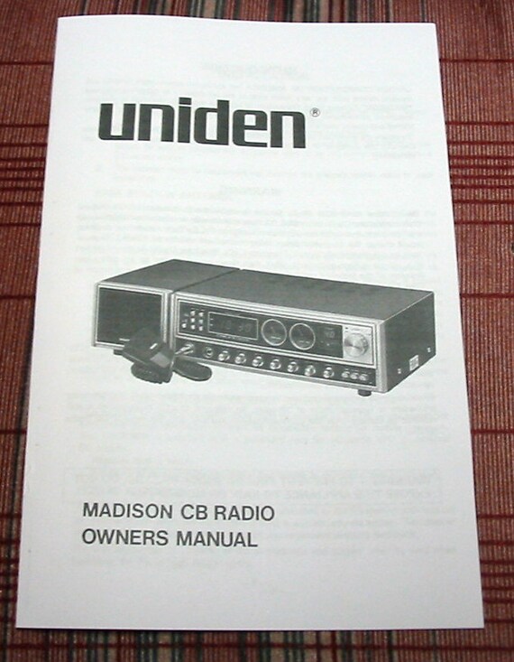 Cb Radio User Manuals