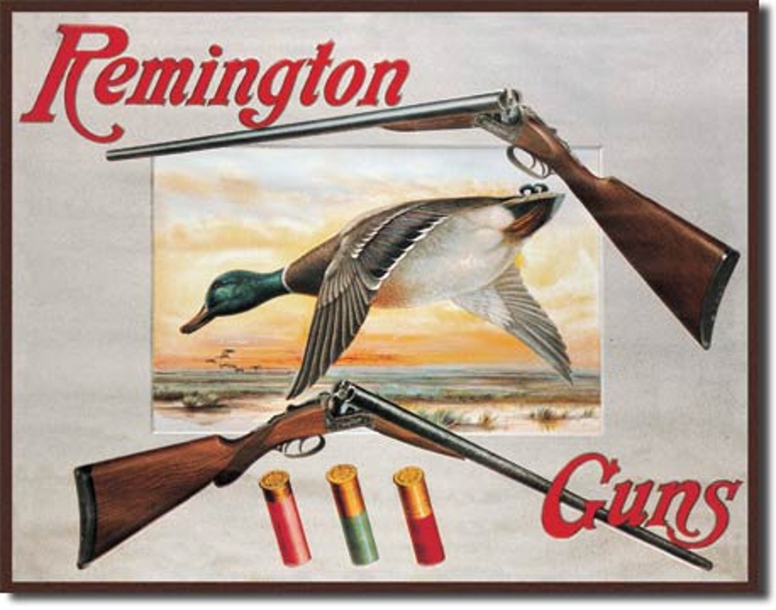 Remington Guns Vintage Tin Sign Man Cave Garage Art Etsy