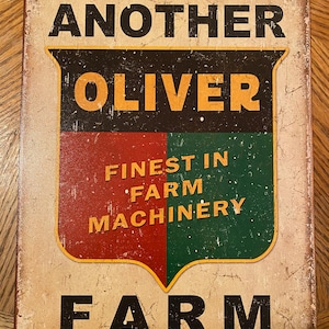 Another Oliver Farm - Garage Retro Tin Sign - Man Cave Garage Art
