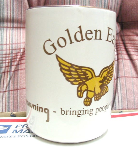 Vintage Browning Golden Eagle Collectors Coffee Mug Nos