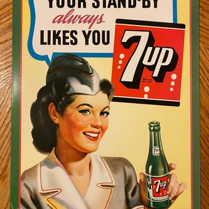 Vintage 7up Sign - Etsy
