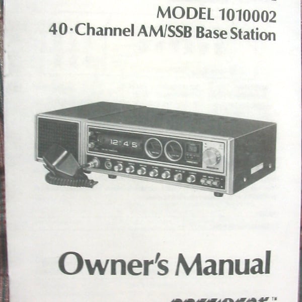 Cb Radio Manual Etsy