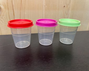 Vintage Tupperware Mini Containers Set, Midgets, Tupperware 101 201