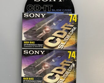 Blank SONY CD-IT Audio Cassette Tapes, Sealed Tapes
