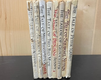 Vintage Beatrix Potter Books, Children's Classics, Peter Rabbit Series