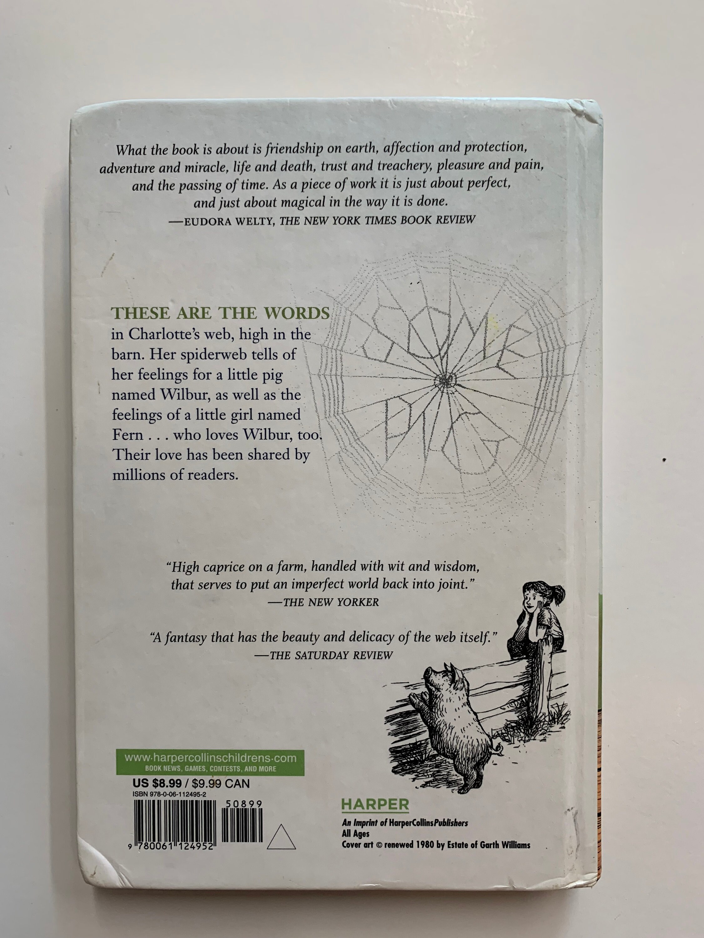 Charlottes Web by EB White 60th Anniversary Edition Classic - Etsy