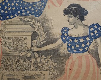and P Gally Early American Folk Art Pair of Prints or Just One Archival Print P Currier /& Ives Primitive Americana Peace and Plenty