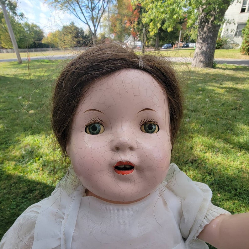 Antique Creepy Full Body Baby Doll With Moving Eye Lids. Etsy