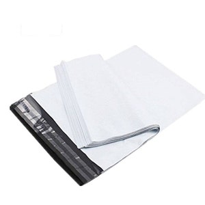 30ct 7.5x10.5 White Poly Mailers Envelope Bags Adhesive Self Sealing Strip Free Shipping!