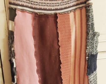 Womens clothing. Upcycled clothing. Reduced! Skirt. Thewoodenwolf etsy shop