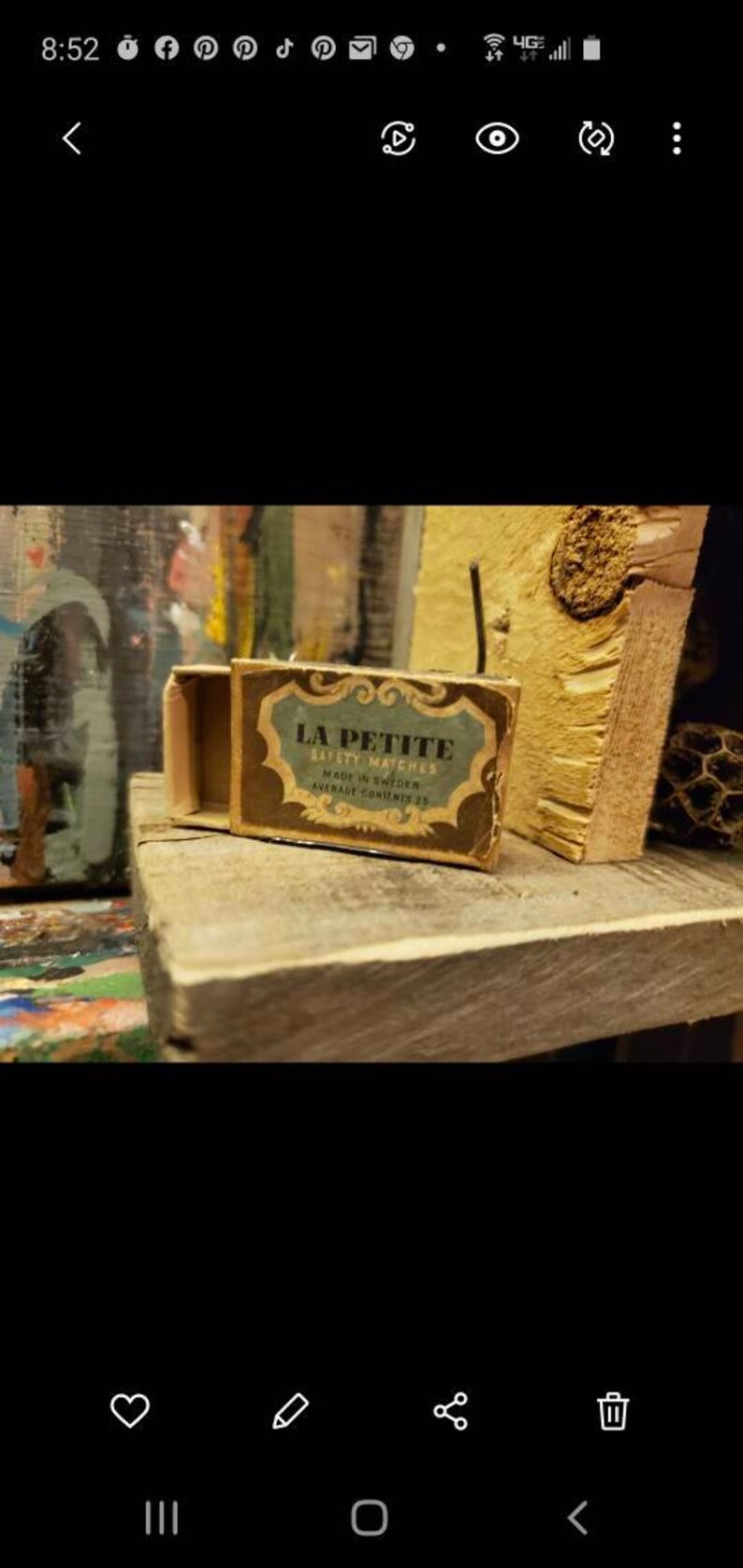 Mixed media box Nicho Face Assemblage Home decor