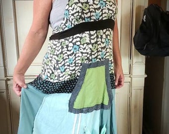 Upcycled Women/'s Sun Dress Large