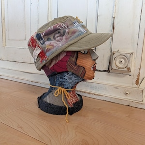 hat. Military hat. Baseball cap. Vintage. Cotton. Thewoodenwolf etsy shop
