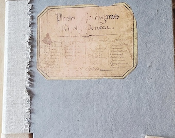 Handmade paper. Journal. Scrapbook. Sketchbook. Thewoodenwolf etsy shop