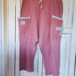 Harem pants. Yoga pants. Drop crotch pants.  Cotton. Womens clothing. Reduced! Thewoodenwolf etsy shop