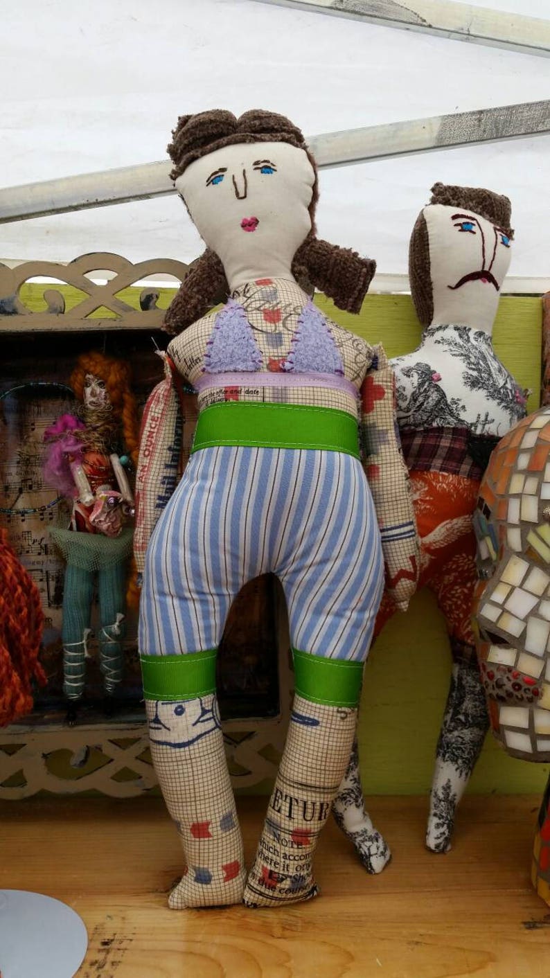 Tattoo doll. Whimsical. Children's toy. Girl doll. | Etsy