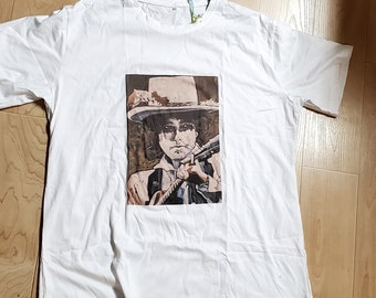 Bob Dylan. Tshirt. Hippie. Women&#39;s clothing. Mens clothing. Thewoodenwolf etsy shop