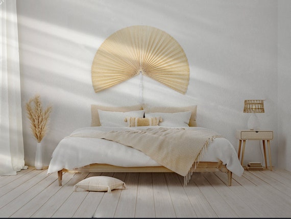 Bamboo outlet fan headboard