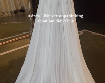 Private listing (Chiffon pleated Maxi Bridal skirt)