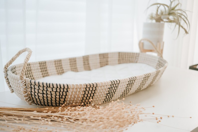 Baby Changing Basket pad Baby shower gift Woven table Etsy