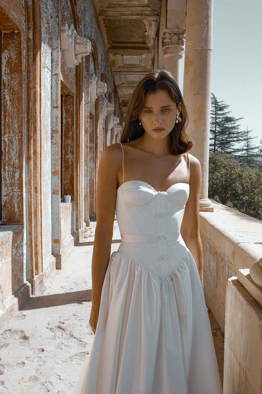 Vintage Basque Waist Dress