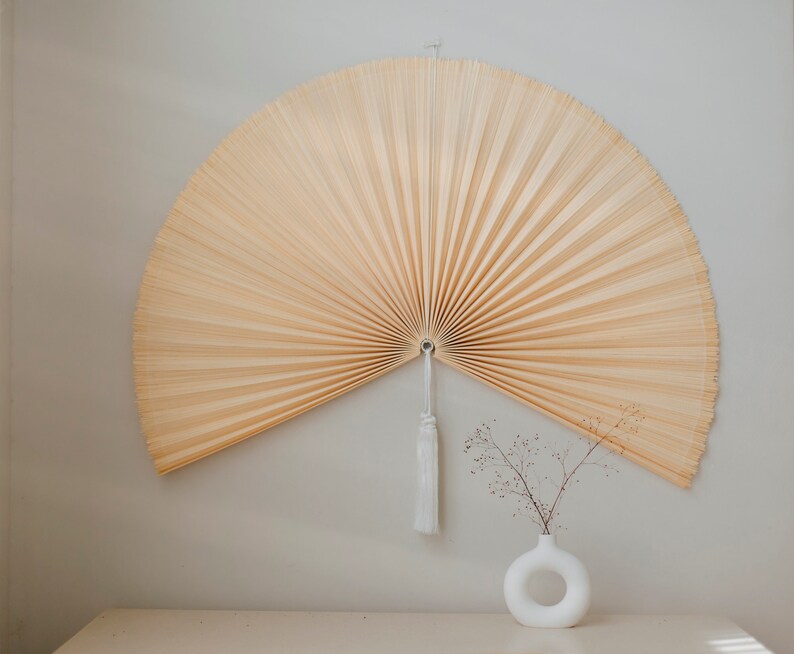 Oversized Bamboo Fan Headboard Large Fan Headboard Bedroom Etsy