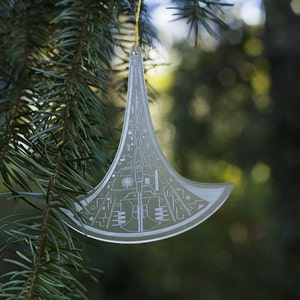 Destiny Christmas Ornament Frosted Acrylic- Rush Scott Young  Ancients Holiday Decor Decoration Universe