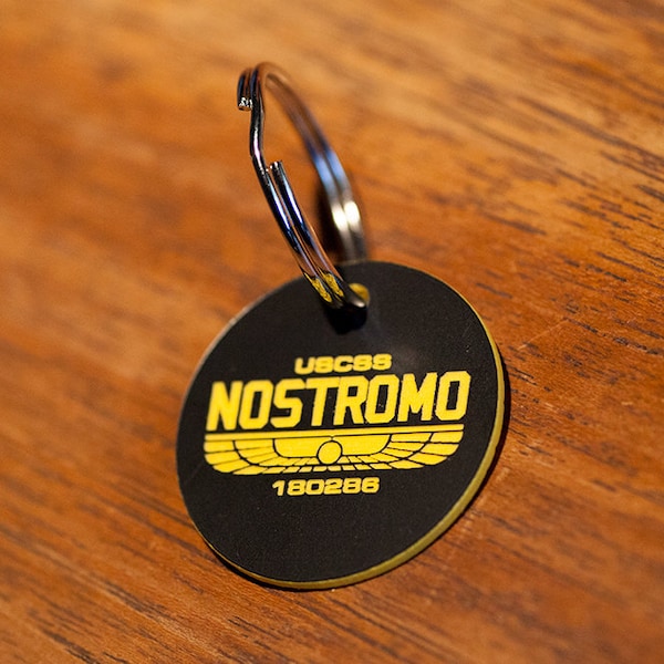 Nostromo Logo Key Chain - Alien Prometheus Peter Weyland Ash Ripley Xenomorph