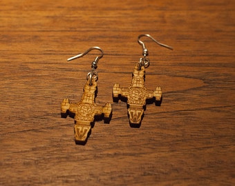 Firefly Serenity Earrings – Laser Cut Baltic Birch Plywood