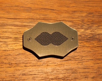 Farscape Communication Badge - Brushed Gold Acrylic