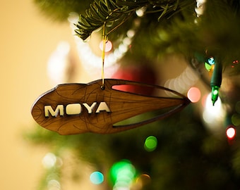 Farscape Moya Christmas Tree Ornament - Holiday Decoration Decor John Crichton Aeryn Rigel D&#39;Argo Peacekeepers Leviathan Talyn Chiana D&#39;Argo