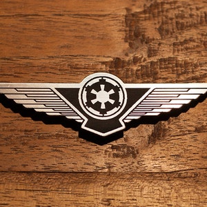 Skrzydła pilota myśliwca TIE Star Wars – akrylowa odznaka cosplay