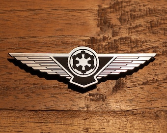 Star Wars Tie Fighter Pilot Wings – Acrylic Cosplay Badge