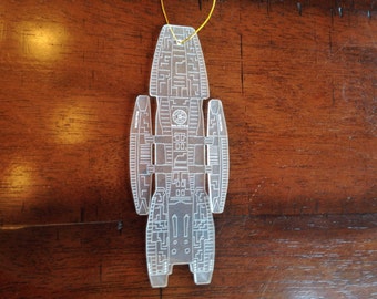 Battlestar Galactica Christmas Tree Ornament - Adama Starbuck Apollo Boomer Cylon Raider BSG