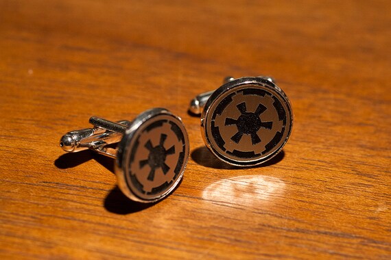 Star Wars Imperial Forces Logo Glass Domed Cufflinks 