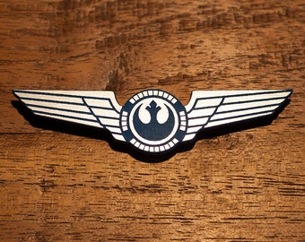 Star Wars X-Wing Pilot Wings General Han Solo Luke Skywalker Leia Alliance New Republic Rieekan Dodonna Empire Strikes Back Cosplay