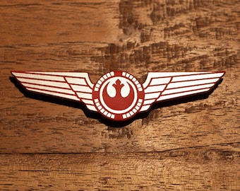 Star Wars B-Wing Pilot Wings General Han Solo Luke Skywalker Leia Alliance New Republic Rieekan Dodonna Empire Strikes Back Cosplay
