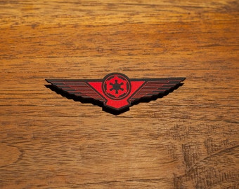 Star Wars Tie Fighter Pilot Wings – Red Acrylic Cosplay Prop