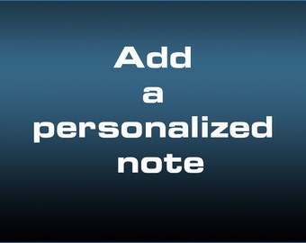 Personalized Note to Include in your Gift