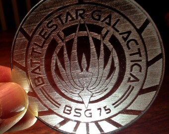 2 x BSG 75 Laser Cut Acrylic Coaster