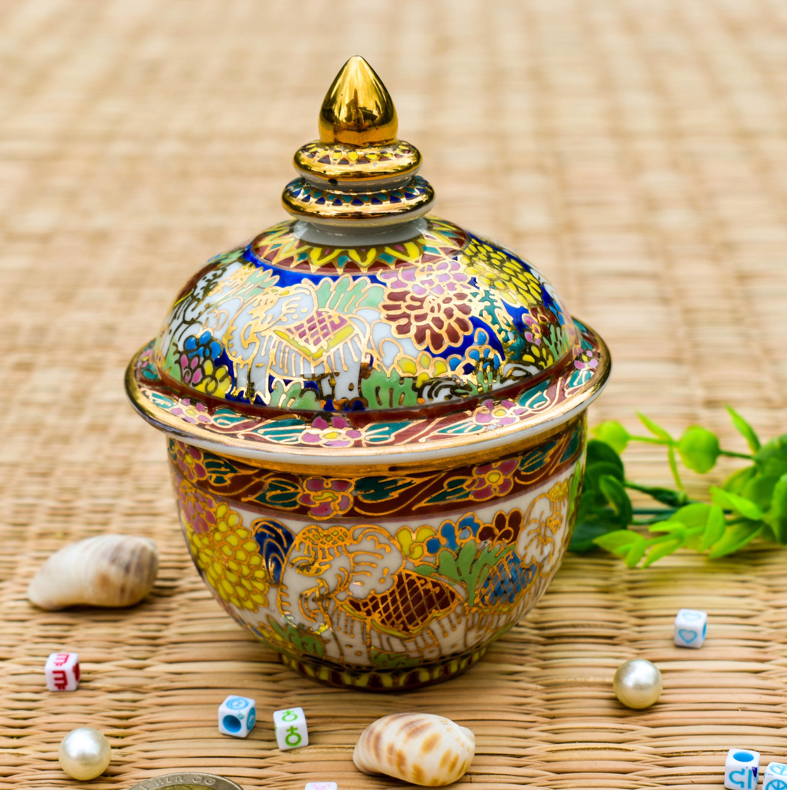 Gold Vase With Lid - Etsy