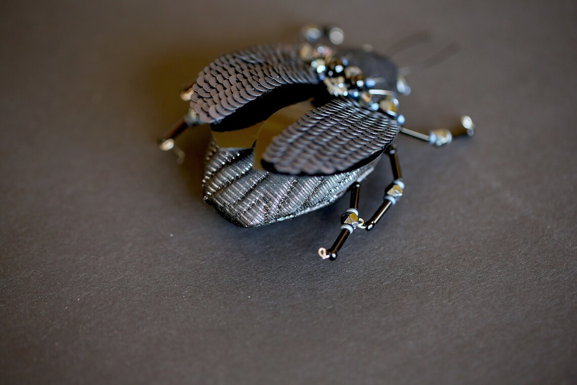 Broche Serpent Cobra égyptien - Strass Vintage - Or Et Argent - 2 Pièces