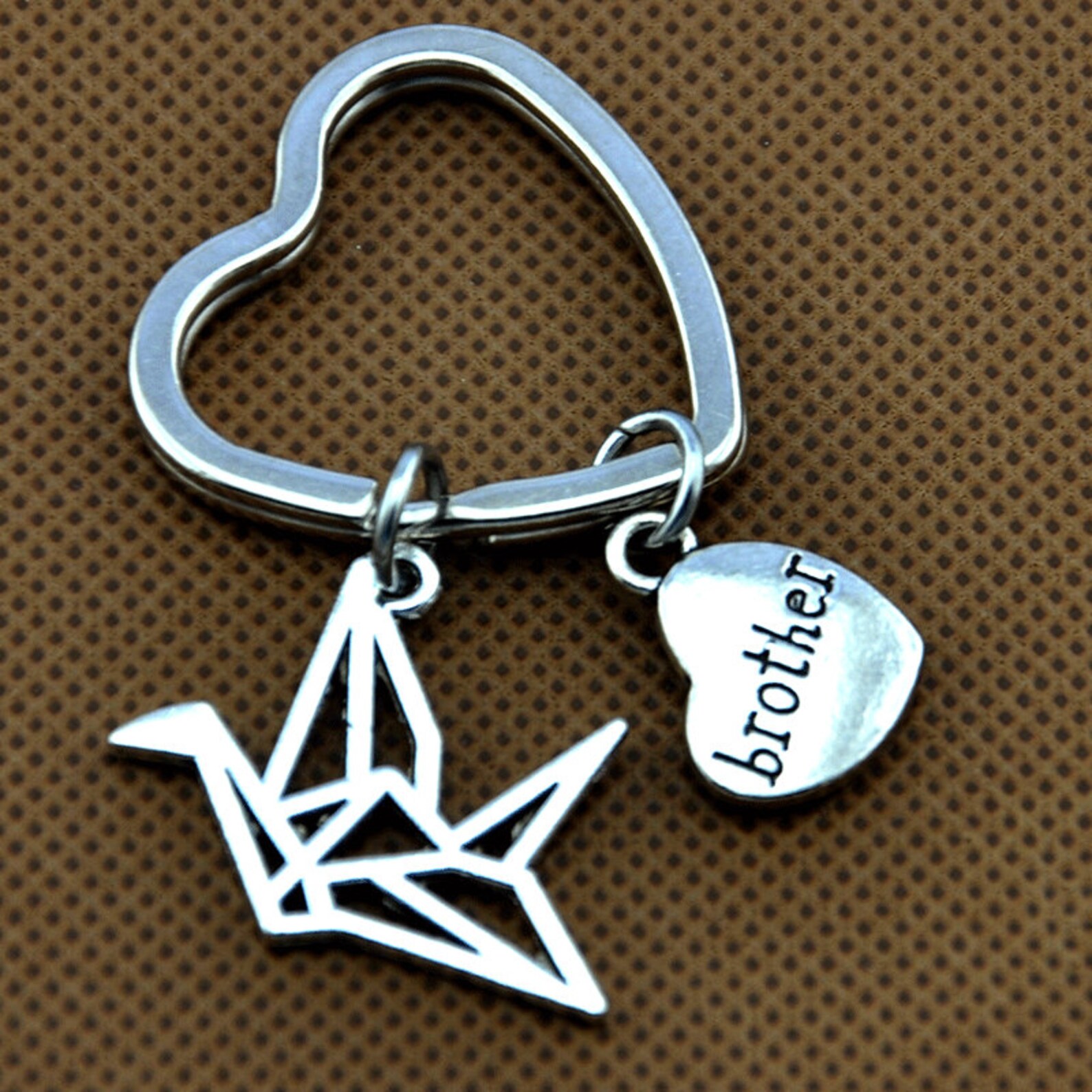 Thousand Cranes Origami KeychainPaper Crane Keyring Monogram Etsy