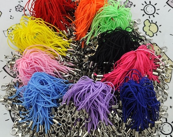 100 pcs Cell phone straps with lobster clasps---J00172