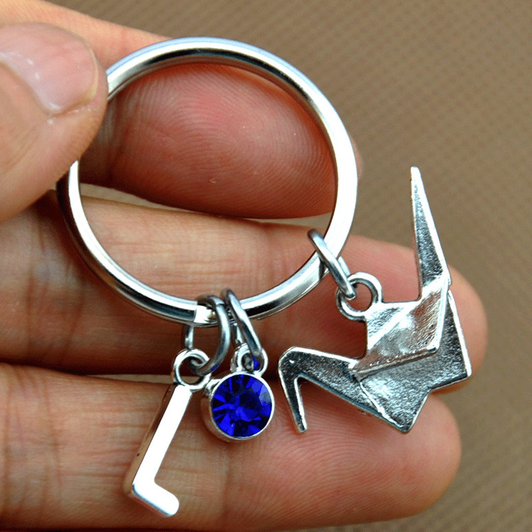 Thousand Cranes Origami Keychain,i Love You Sign Key Ring, Origami Crane Keychain,hand Gesture