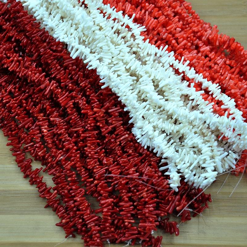 Lot De Perles En Corail Naturel Vintage - 100 Carats - Origine Italie - Neuf Sans Emballage